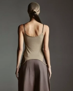 Топ вторая кожа М, Серо-Бежевый