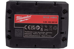 Аккумулятор M12 HB5 (12В; 5.0 А/ч; Li-ion) Milwaukee 4932480165