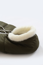 Конверт зимний для новорожденного - Норка (хаки)