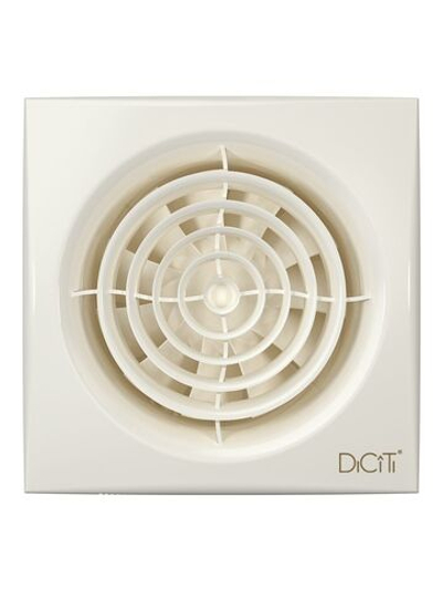 Вентилятор накладной AURA D125 обр.клапан Ivory DICITI