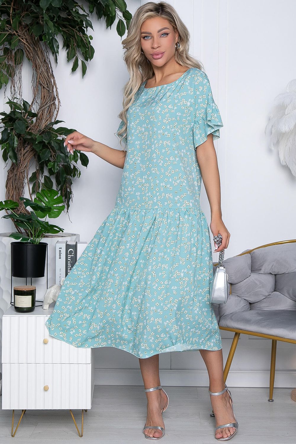 Платье Калипсо (бирюза) П10502 LT Collection