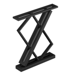 Подстолье №13, Z-образное, 60х12х70см, черное, п.т. 4х4/4х2см