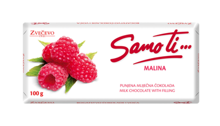 Samo ti... mlečna čokolada malina