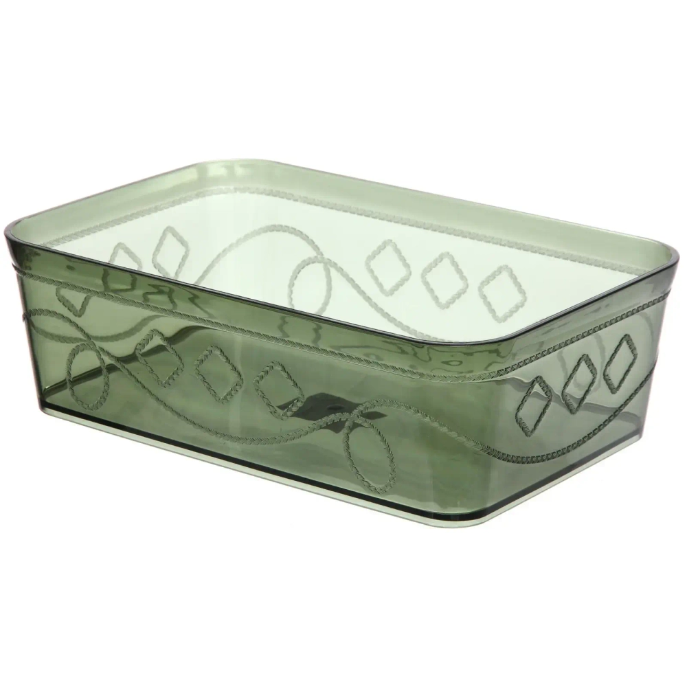 Контейнер для хранения «Пинто», цвет сине-зелёный, 25*17*8см