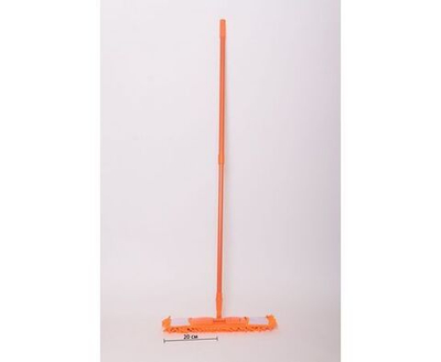 CELLTIX Швабра (насадка с карманами микрофибра Лапша 14*44см) малинов. черенок телеск. метал. 120см. (арт. 692612)