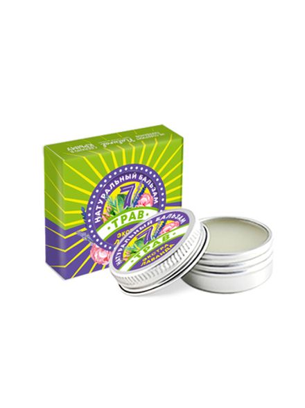 Крымский натуральный бальзам "7 трав" Экстра Лаванда (шайба)