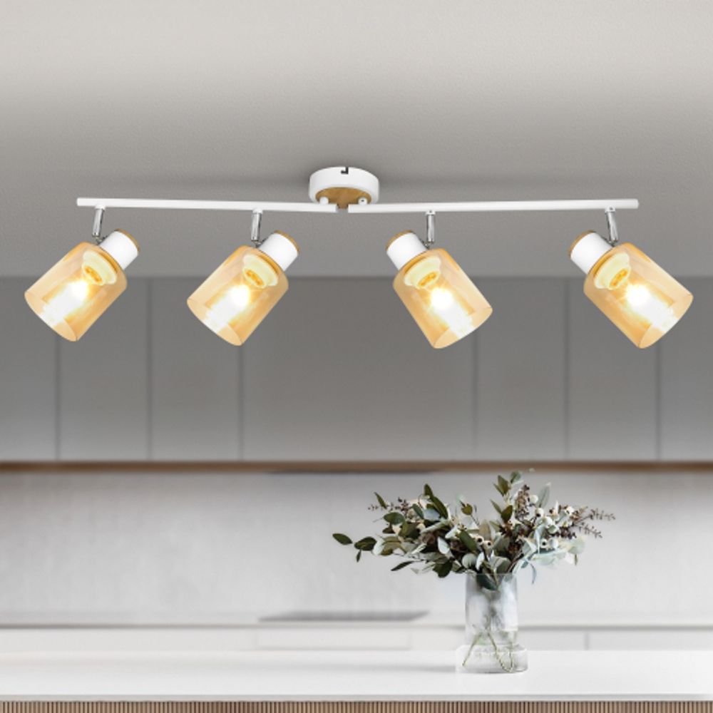 Светильник настенно-потолочный спот Rivoli Jamilly 7057-704 4 х Е27 40 Вт поворотный