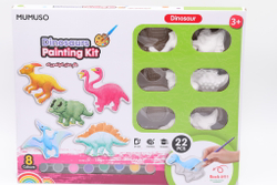 🦖 Mumuso Гипсовая раскраска «Динозавры», набор