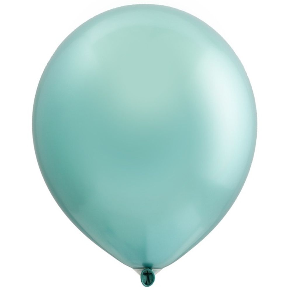 Воздушные шары Весёлая Затея, хром зелёный, 25 шт. размер 12&quot; #1102-1818