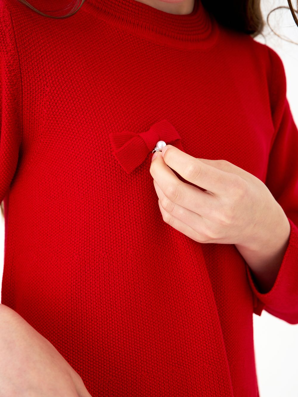 Платье для девочки AT1398 красный