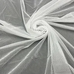 Сетка эластичная белая "дырочки", Турция