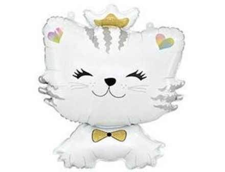 Шар фигура фольга 71см. Котенок