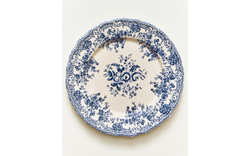 Zara Home набор столовой посуды из фаянса, цвет синий, 27 см