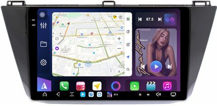 Магнитола для Volkswagen Tiguan 2 2017+ - FarCar GX731M монитор 10.36" 2K QLED на Android 14, TS20, 6+128Гб, CarPlay, 4G SIM-слот
