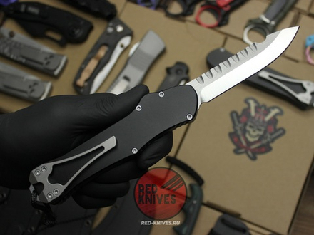 Нож Heretic Hydra V4 Single Edge S/E Standard - черная рукоять, светлый клинок