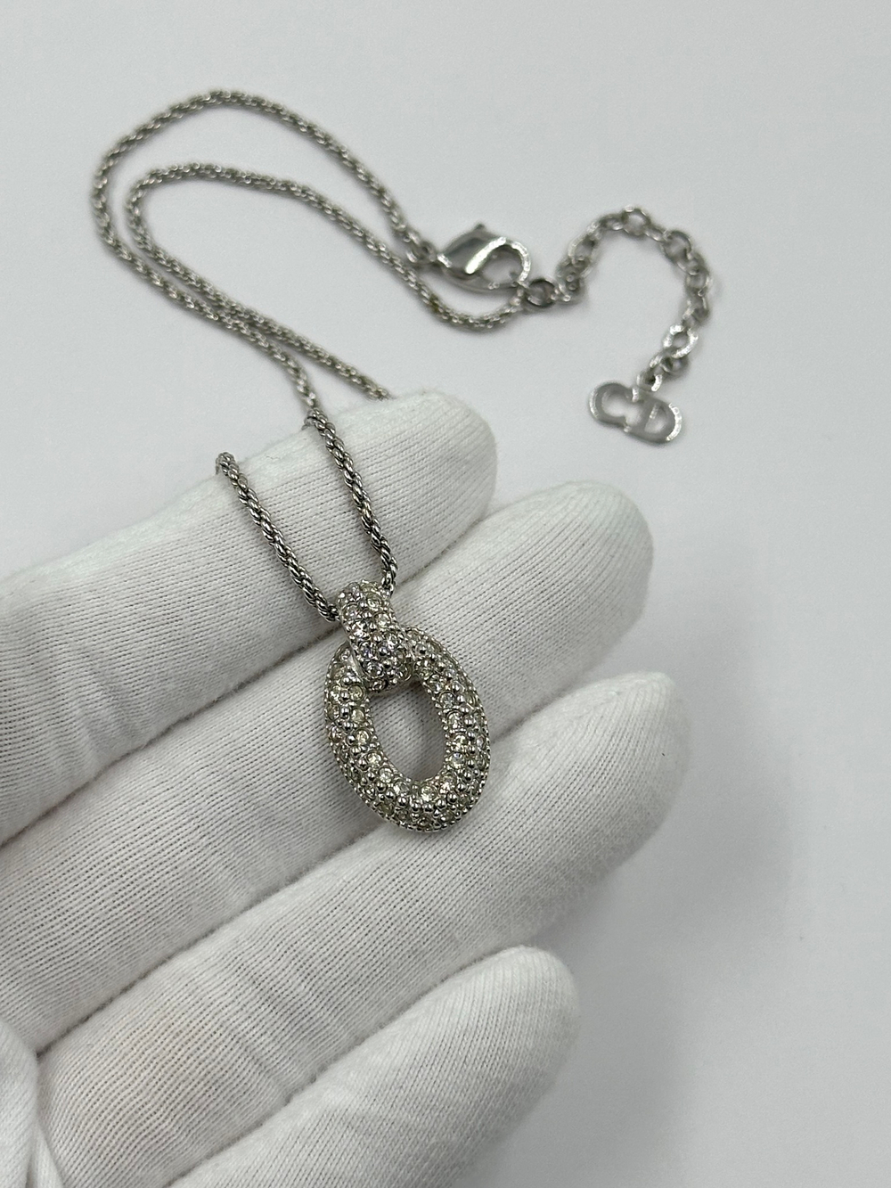 Кулон в серебряном цвете Christian Dior