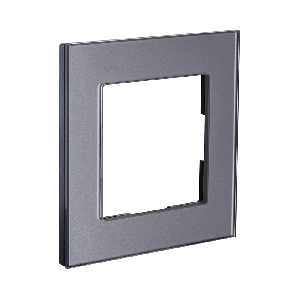 Рамка 1-постовая, стекло серый Kollinger Asthetik AS1GY