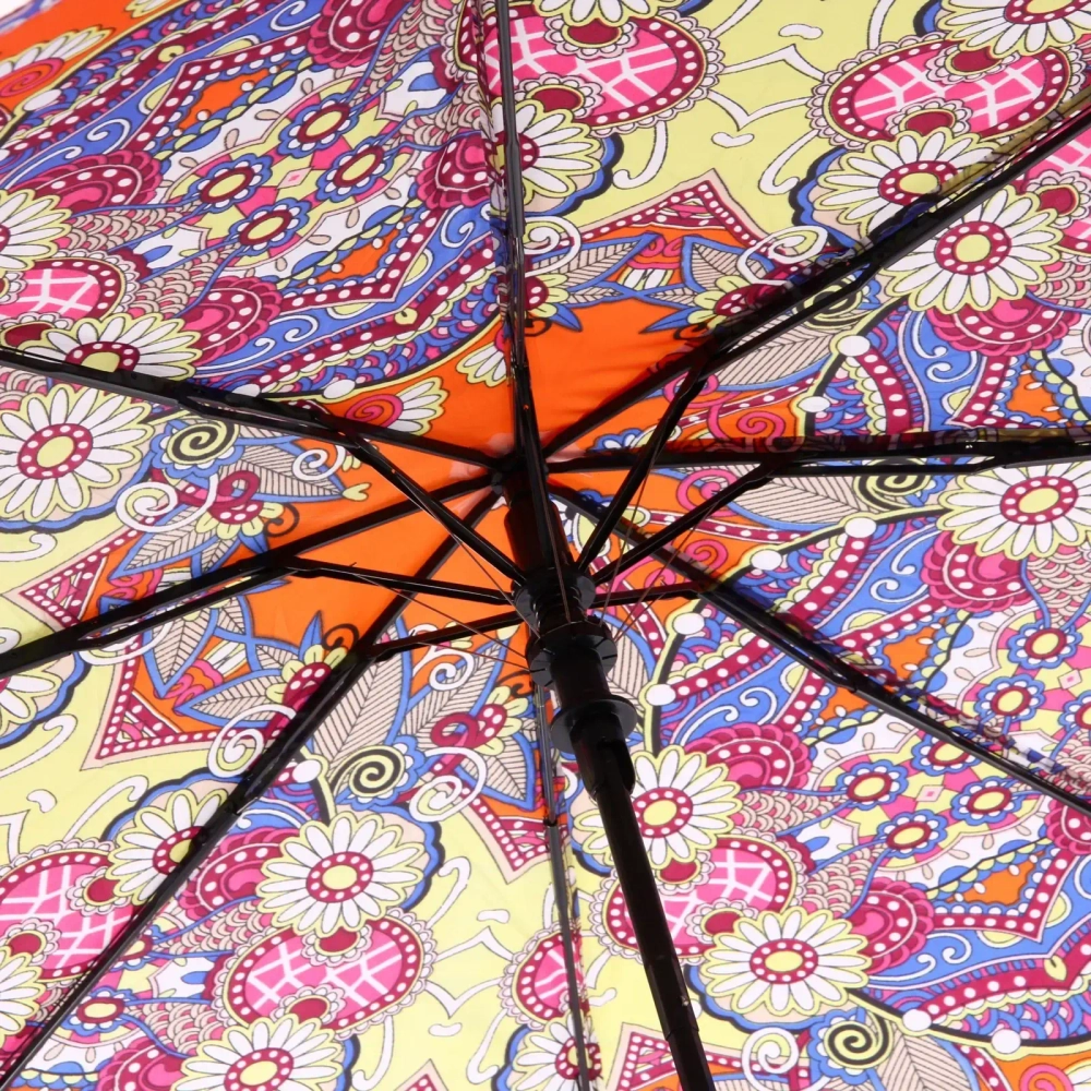 Зонт женский полуавтомат «Фиора», микс 6 цветов, 8 спиц, d-100см, длина в слож. виде 30см