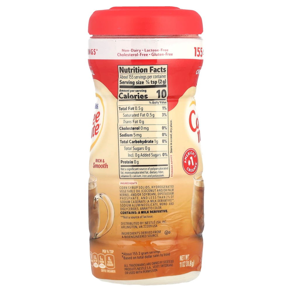 Coffee Mate, сухие сливки для кофе, оригинальные, 311,8 г (11 унций)