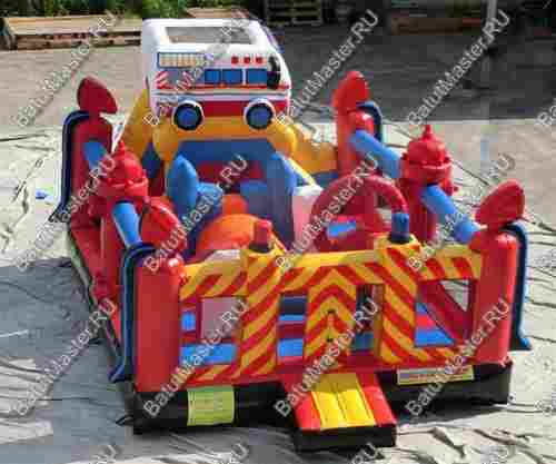 Надувной батут "Пожарная площадка" 6*5*4 м