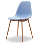 Стул DC350 голубой/дерево