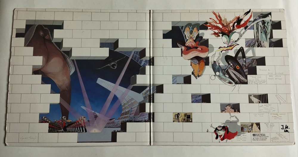 Винтажная виниловая пластинка LP Pink Floyd The Wall (Germany 1979) EX