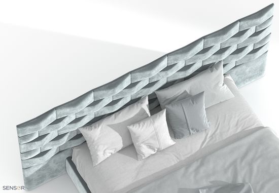 Кровать Fortress с широким изголовьем