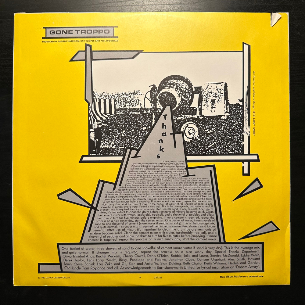 George Harrison - Gone Troppo (Италия 1982г.)