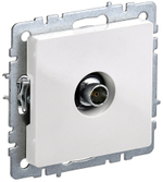 BRITE Розетка TV оконечная РТВ11-0-БрБ белый IEK