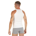 Мужская хлопковая майка-борцовка (Размер: S) (Цвет: черный)