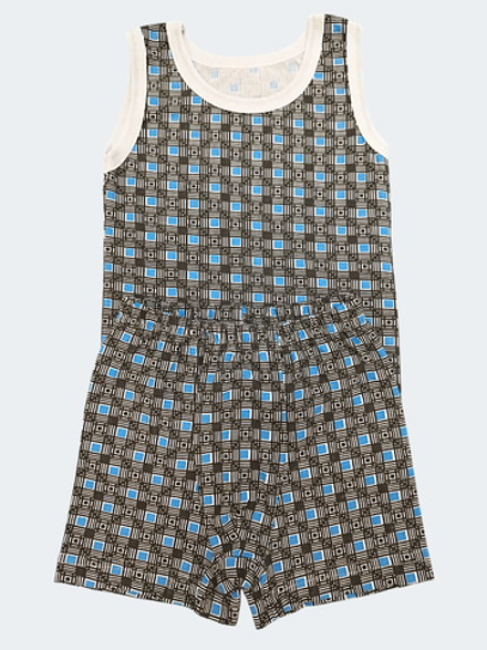 1001 Комплект для мальчика (майка+ боксеры) кулирка набивка (64-122/128)