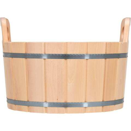 Ушат Шайка 12л с пластиковой вставкой,липа