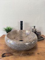Раковина из мрамора Donut Grey Medium DM-60347 (45*45*15см)