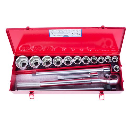KING TONY (6316MR) Набор торцевых головок с принадлежностями 3/4", 6-гранные, 21-50 мм, 16 предметов