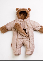 Комплект на выписку Одеяло + Комбинезон (зима, коричневый)