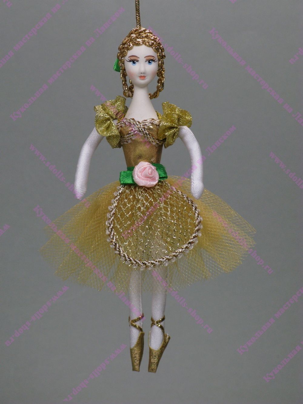 Ёлочная игрушка балерина Пастушка