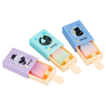 Ластик "Secret", 35*67*17мм, ТПР, выдвижной, пластиковый футляр