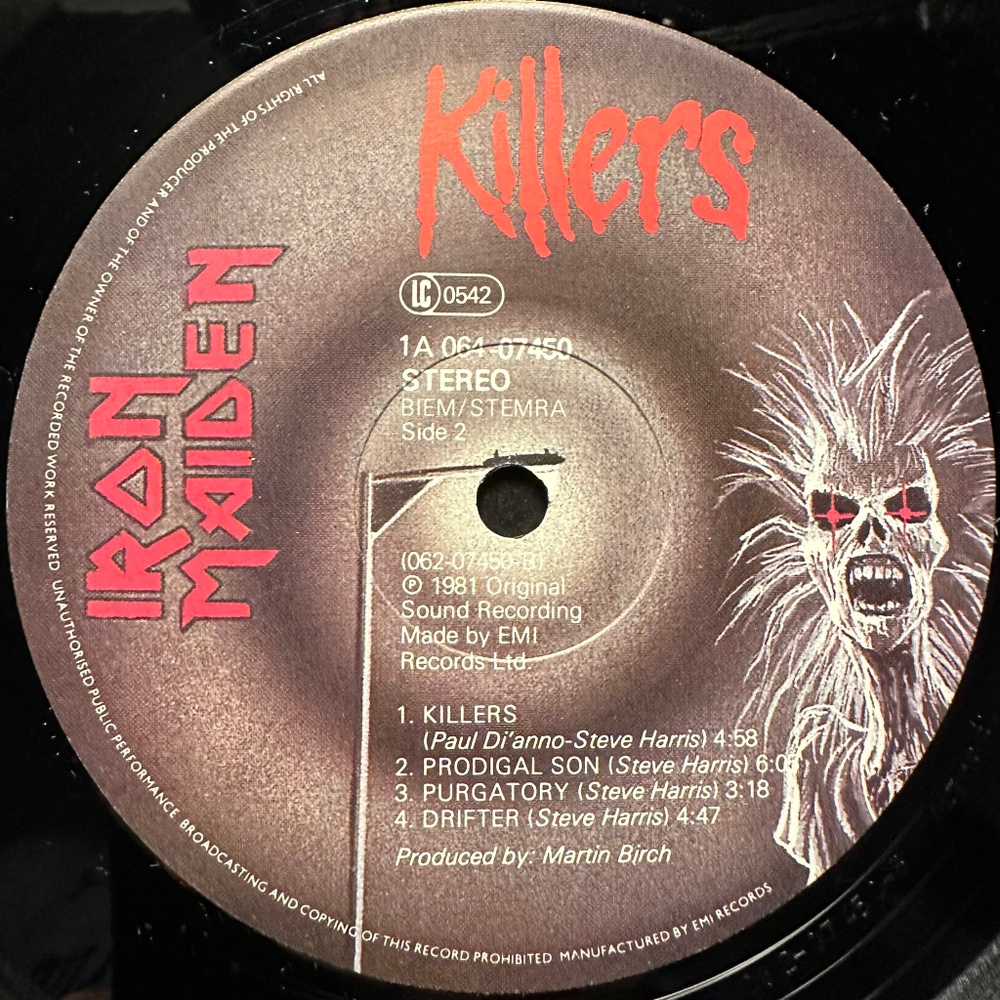 Iron Maiden - Killers (Голландия 1981г.)