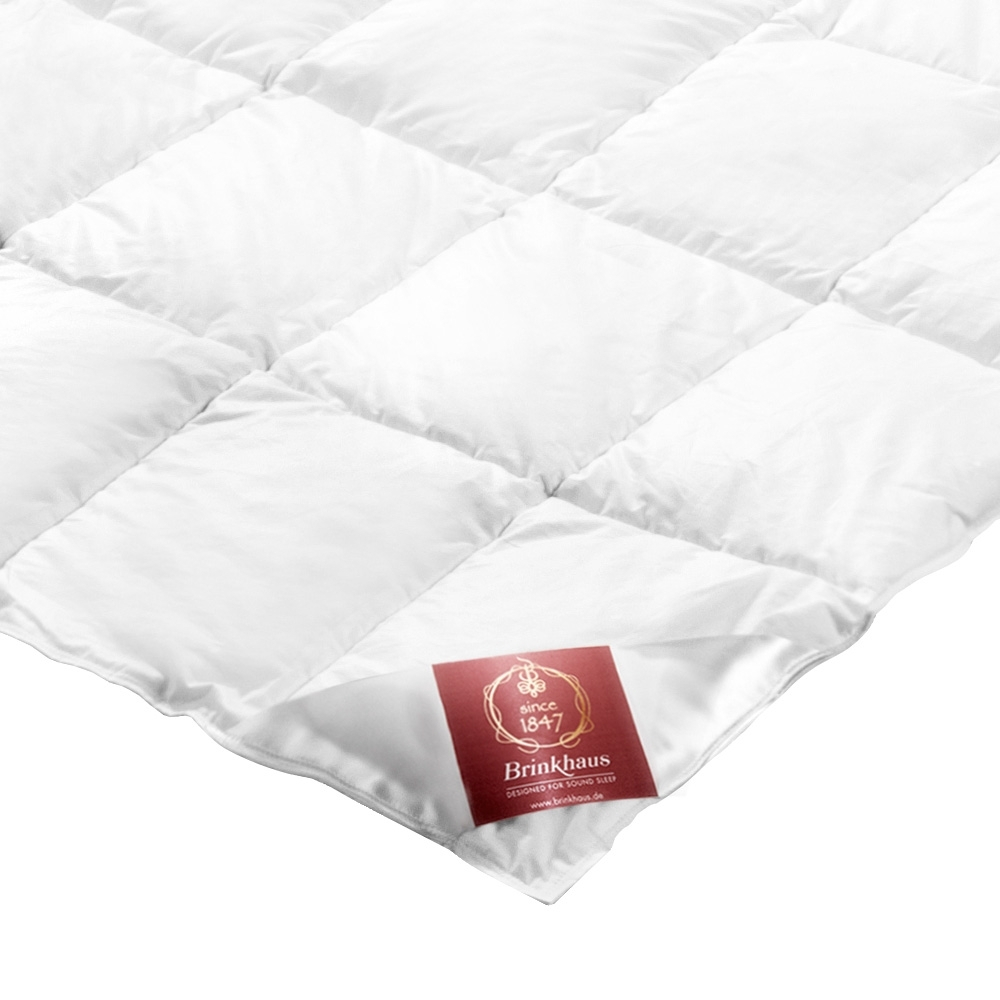 Элитное одеяло пуховое всесезонное 220х240 Carat от Brinkhaus фрагмент