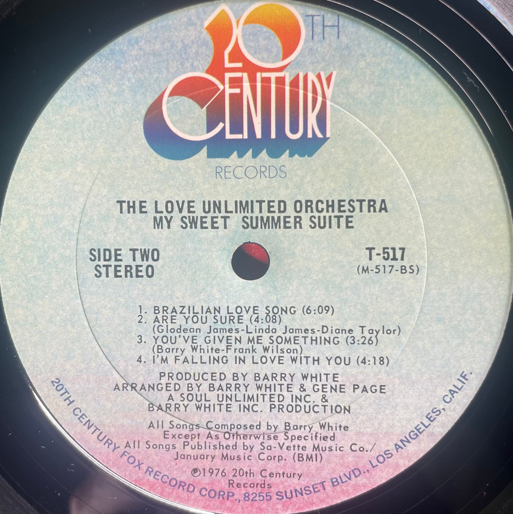 Love Unlimited Orchestra – My Sweet Summer Suite (США 1976г.)