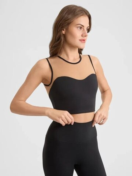 ОДЕЖДА ДЛЯ ТЕННИСА Женская, Топ ATHLETIQUE БЮСТЬЕ .