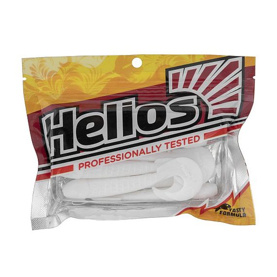 Твистер Helios Long Hybrid 3,55&quot;/9,0 см White 7шт. (HS-15-001)