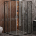 Душевой уголок Cezares Molveno 120x120 R-22-100+20-C-GM-IV стекло прозрачное/профиль матовая оружейная сталь