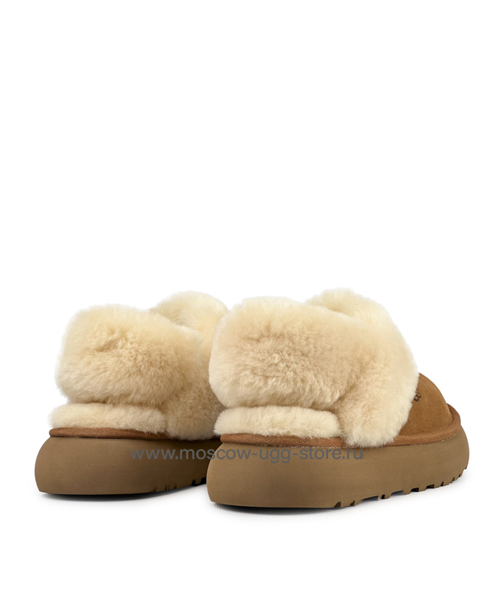 DISQUETTE SLIPPERS -chestnut