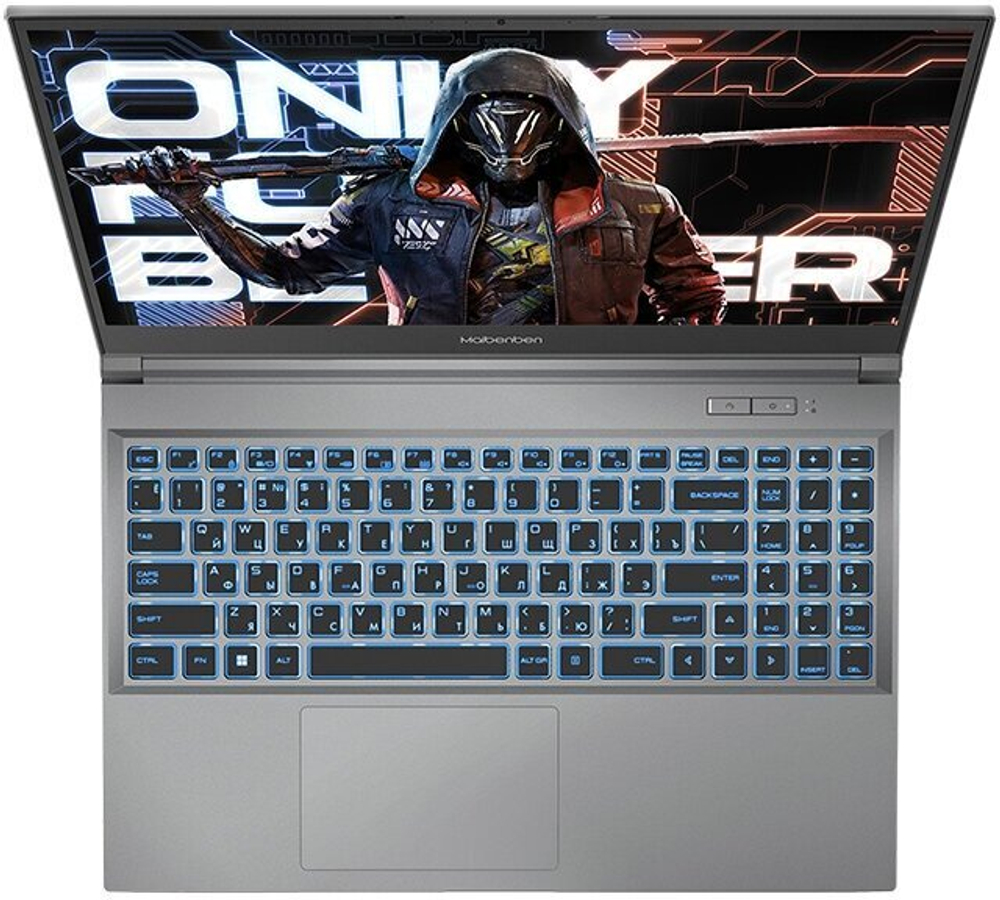 Ноутбук  Maibenben X527 15.6 ", Core i7, 16 Гб RAM, 512 Гб SSD, GeForce RTX 4050, Серый
