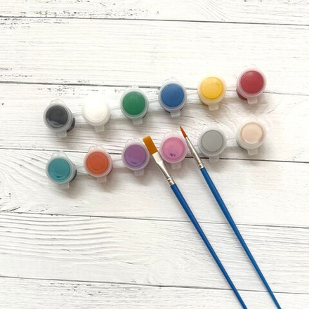 Акриловые краски 12 цветов*3мл (арт. K101)