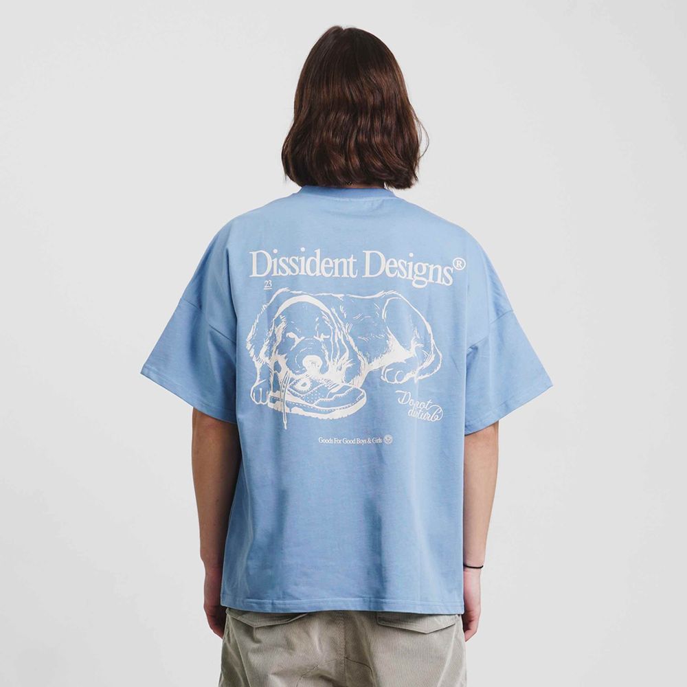 Футболка Dissident Retriever in Dusty Denim Голубая