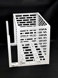 Корзина наружного блока кондиционера с выдвижными усиленными кронштейнами (оц.ст 2,0-0,8 мм) 1000*550/600