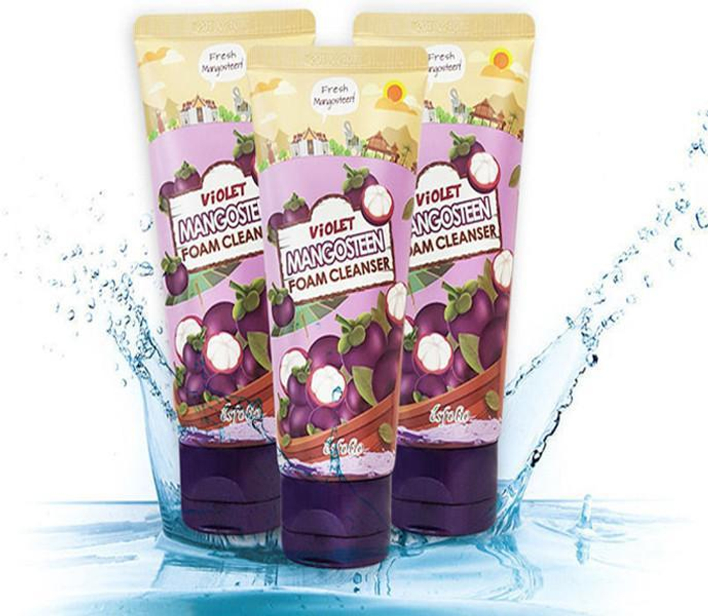 Esfolio. Пенка для умывания фиолетовый мангостин Foam Cleanser Violet Mangosteen