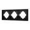 Рамка пластиковая FRM-TENDO-PL-3-BK Arlight 053844